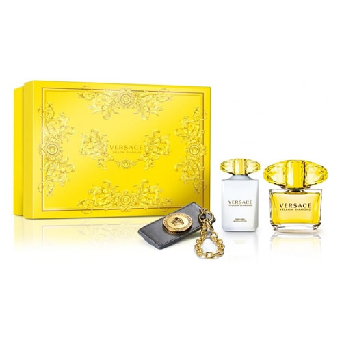 Versace Yellow Diamond Gift Set – 90ml+100ml+Luggage Tag – Perfume ...